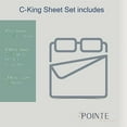 thumbnail image 3 of Pointehaven Flannel Deep Pocket Set with Oversized Flat Sheet, California King, Polar Bear, 3 of 10