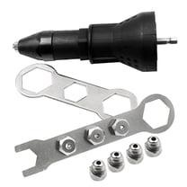 NICEXMAS Electric Rivet Tool Adaptor for Cordless Drill with Threaded Heads Black