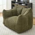 thumbnail image 4 of Newest Heavy-Duty Chenille Bean Bag Chair - 2-Person High-Density Foam & Portable Design for Family Entertainment, 4 of 10