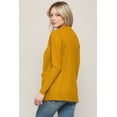 thumbnail image 3 of Made by Johnny Women's Women's Open Front Knit Cardigan M MUSTARD, 3 of 6