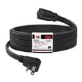 thumbnail image 1 of Cable de extensión EP de 12 pies, resistente, calibre 14, 3 puntas, con conexión a tierra, 1 of 7