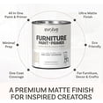thumbnail image 3 of Evolve Ultra Matte Chalk Paint, Eco-Friendly Paint and Primer, Cloud White, 30 fl oz, Pack of 1, 3 of 6