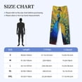 thumbnail image 4 of Sigee Peacocks print Men's Pajama Pants Lounge Sleep Bottoms with Elastic Waistband and Pockets-Medium, 4 of 6
