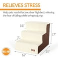thumbnail image 3 of K&H Pet Products Pet Stair Steps Chocolate/Fleece 3 Stair, 3 of 8