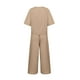 thumbnail image 5 of Puntoco moda mujer verano sólido cuello redondo Casual manga corta top + pantalón conjunto liquidación Puntoco Puntoco-3992, 5 of 6