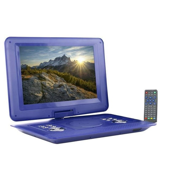 beFree Sound BFS-1580BLU_RB beFree Sound 14.1 Inch Portable DVD Player with Swivel TFT-LCD Screed USB,Sn anD,AV Inputs- Blue