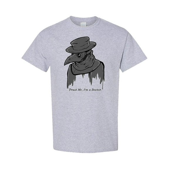 Inktastic Goth Plague Doctor 'trust Me I'm a Doctor.' T-Shirt