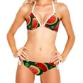 thumbnail image 2 of Watermelon Detachable Sponge Adjustable Strap Bikini Set Two-Pack - Ideal for Beach, Pool, Vacation, 2 of 6