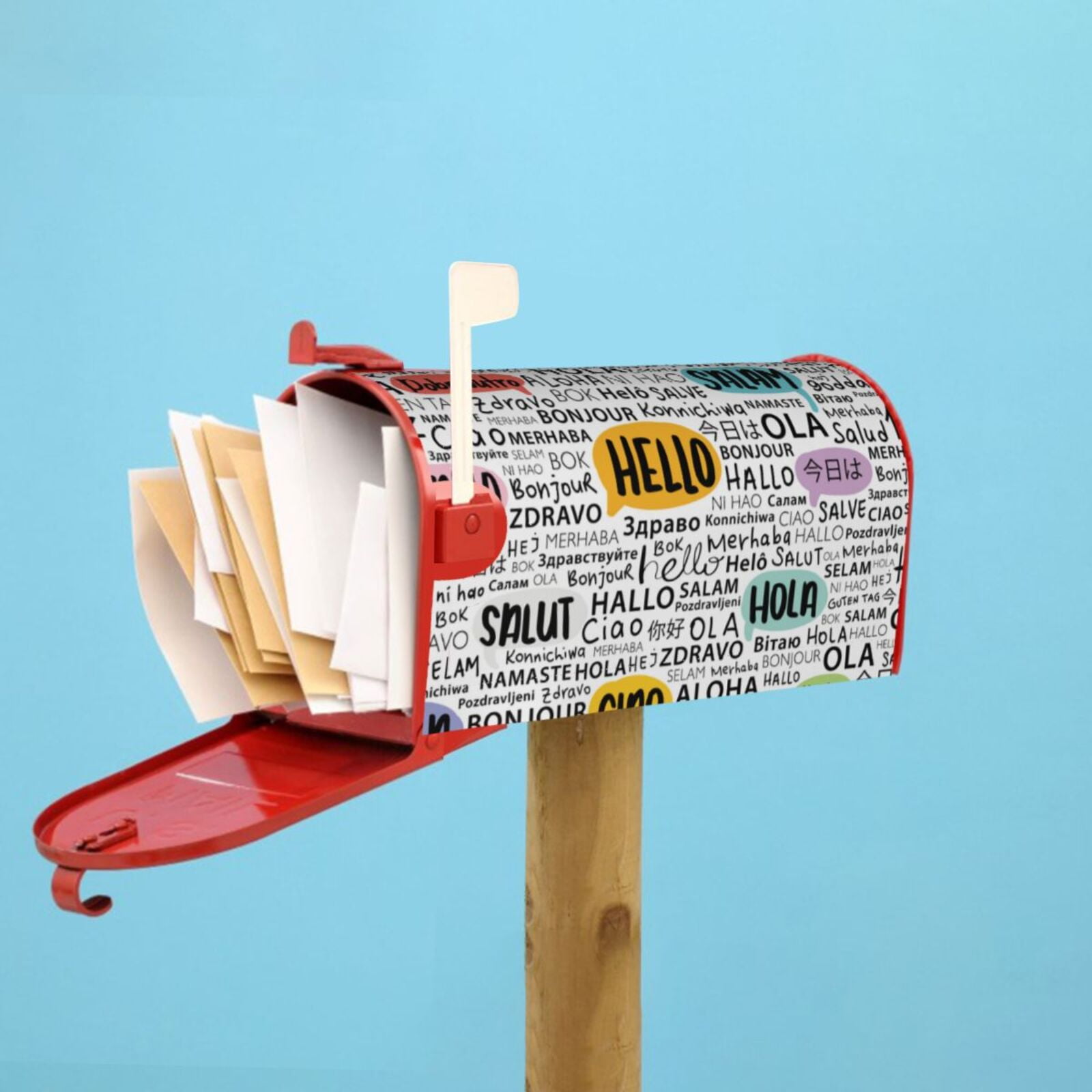 Kdxio Magnetic Mailbox Cover 21x18 in Mailbox Cover Outdoor Decoration Holiday Mailbox Covers for Home Garden Yard-21x18 in