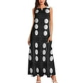 thumbnail image 3 of Domino Double Six Long Dress bandage dress woman dress, 3 of 7