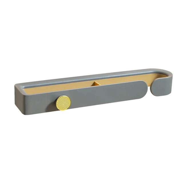 Inteprter Estante para zapatillas de pared para sala de estar, soporte para colgar zapatos, almacenamiento gratuito, organizador extraíble para ahorrar Juegos de accesorios de baño Gris Inteprter HA063497-02