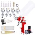 thumbnail image 1 of Kit de pistola pulverizadora HVLP Pindex con vaso de 1000 ml, 4 boquillas de 1,4 a 2,5 mm, 1 of 9