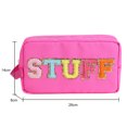 thumbnail image 2 of Bolsa de cosméticos Chenille Letters Candy Color Travel Makeup Pouch Monedero (Estilo D), 2 of 6