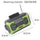 thumbnail image 2 of Radiot De Manivela De Emergencia, AM/FM/Radio Meteorológica Portátil Cargador De Teléfono con Banco De Energía, Radio para Acampar En Interiores Y Exteriores, Verde, 2 of 5