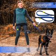thumbnail image 4 of Correas para 2 perros, correas para 2 perros grandes (50 kg/180 lb) con dispensador de bolsas para excrementos, ajustable de 6,6 pies, 4 of 4