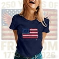 thumbnail image 3 of 250th Anniversary USA Shirts Flag Vintage 250 Years American 1776 2026 250th USA Birthday T-Shirt, 3 of 5