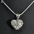 thumbnail image 4 of AYYUFE Elegant Rhinestone Inlaid Love Heart Pendant Snake Chain Women Necklace, 4 of 8