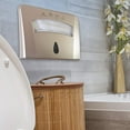 thumbnail image 5 of Toilet Seat Cover Dispenser by Oasis Creations –Wall Mount – Heavy Duty Commercial or Residential – Gold, 5 of 7