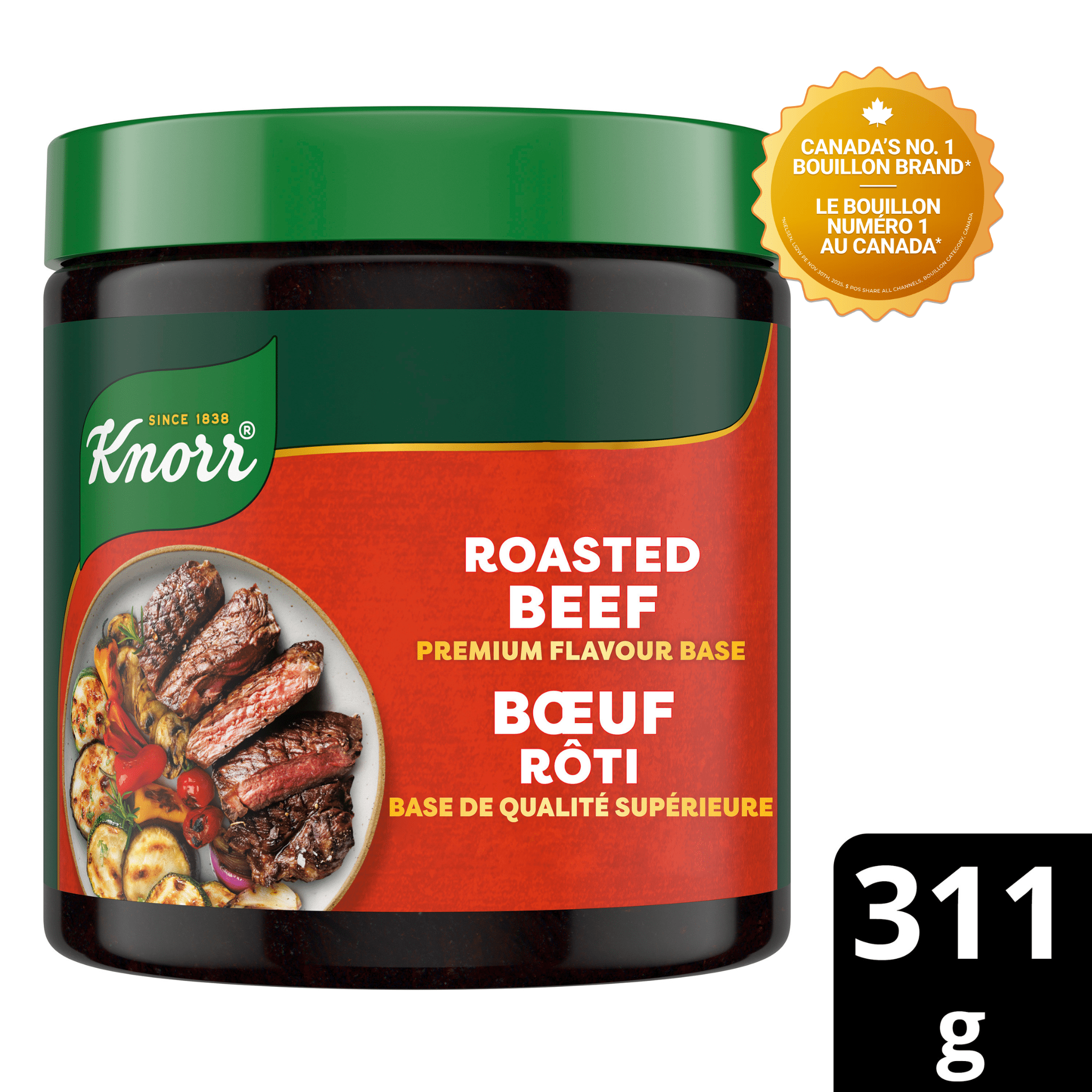 Knorr Premium Roasted Beef Flavour Bouillon Base Paste – 311g | Versatile & Easy to Use