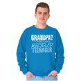 thumbnail image 5 of Young at Heart Grandpa Grandparent Men's Crewneck Sweatshirt Brisco Brands 3X, 5 of 6