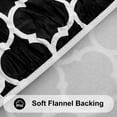 thumbnail image 5 of decorUhome Fitted Vinyl Tablecloth Round 36"-44" Diameter, Waterproof Wipeable PVC Table Cover, Moroccan, Black, For Indoor or Outdoor, 5 of 8