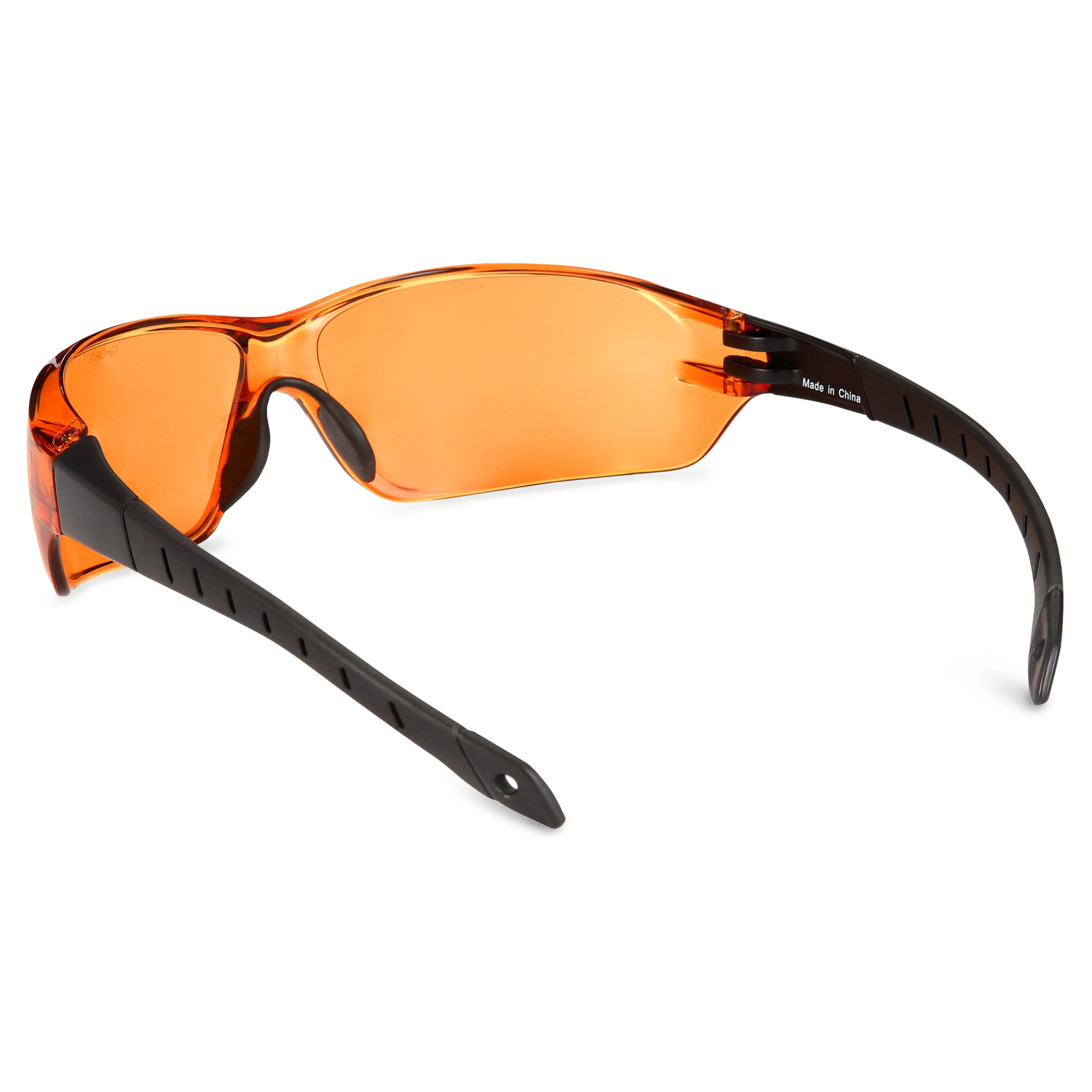 Safety Vu Half Rimless Safety Glasses with Orange PC Lens