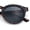 Tortoise - Black, variant on Hipster Keyhole Bridge Round Horn Rim Plastic Gentlemanly Sunglasses [Slate - Red]