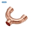 thumbnail image 3 of Unique Bargains Tee Y Type Copper Fitting Welding Joint Split Union Connector 19mm or 3/4 Inch ID 2 Pack, 3 of 4