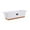White, variant on yotijay Flower Window Box Vegetable Planter Rectangle 50x19x16cm Windowsill Planter with Light Green