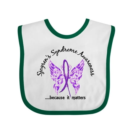

Inktastic Sjogrens Syndrome Butterfly 6.1 Gift Baby Boy or Baby Girl Bib