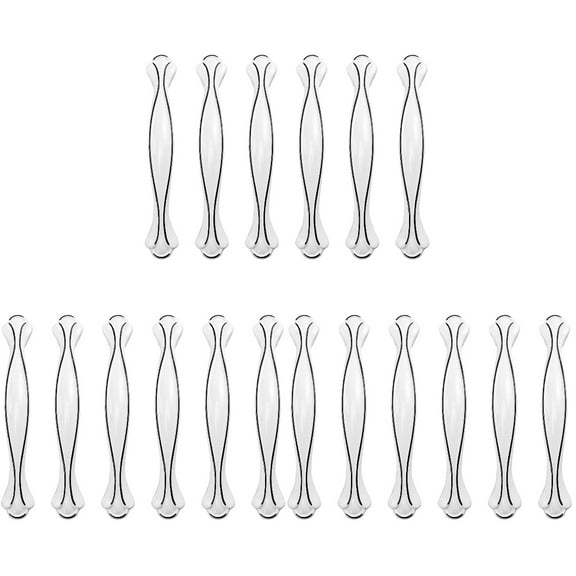 18 pcs Elaborate Dresser Pulls Household Simple Door Handle Cabinet Knobs