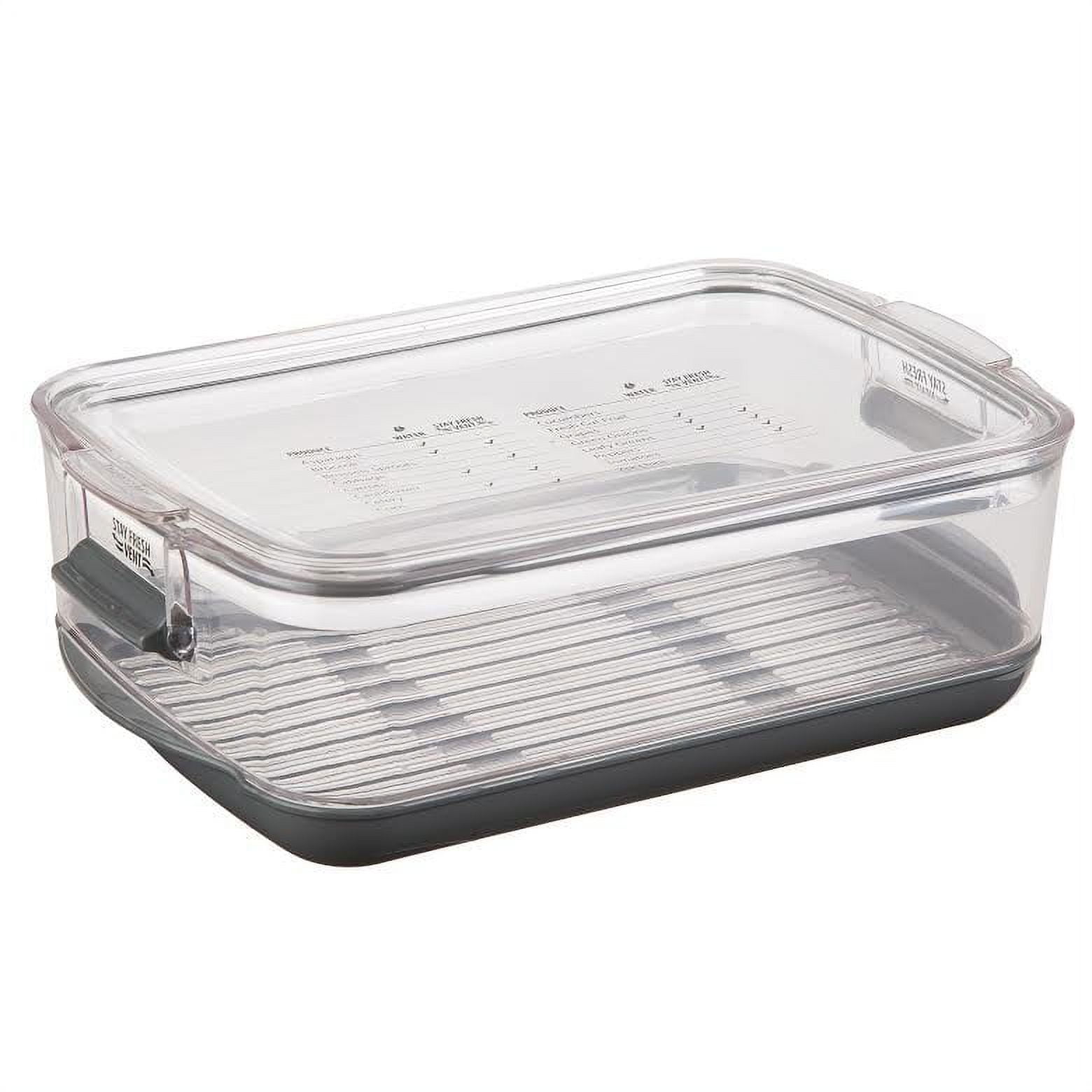 Prepworks by Progressive Produce ProKeeper, , 3-Quart, Stay-Fresh Vent System, Small Peppers, Tomatoes