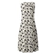 thumbnail image 5 of Erwazi Women's Summer Floral Print Dresses Sleeveless Tank V Neck Knee Length Casual Dress, 5 of 5