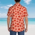 thumbnail image 3 of Lsque Tomato pattern Hawaiian Shirt for Men, Unisex Summer Beach Casual Short Sleeve Button Down Shirts-XX-Large, 3 of 9