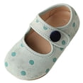 thumbnail image 3 of Viluyesy Girls Polka-Dot Spring Summer Flats - Soft Slip-On Casual Outdoor Dress School Shoes Blue Size 9.5, 3 of 7