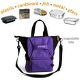 thumbnail image 3 of HotLogic 16801175-PUR-B Food Warming Lunch Bag Tote Plus 12V Plugin, Purple, 3 of 6