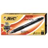 BIC Glide Bold Retractable Ball Pen, Black, 1.6mm Bold Point, 12 Pack