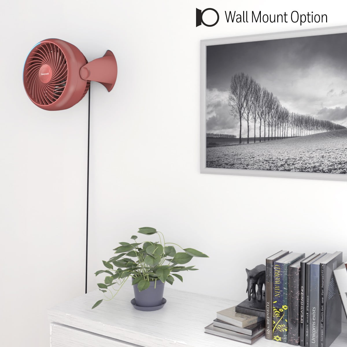 Honeywell Air Circulator Electric Whole Room Table Fan, Terracotta, HPF820FWM