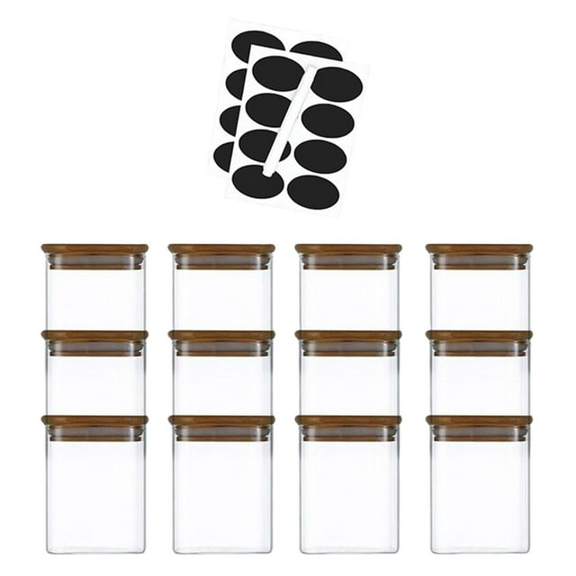 GUOOL 12pcs chen Airtight Containers Pantry Organization & Food Storage Set