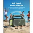 thumbnail image 4 of Soundcore Boom 2 by Anker, Outdoor Speaker, 80W, Subwoofer, 24H Playtime, IPX7 Waterproof, Floatable, Rgb Lights, Green, 4 of 8