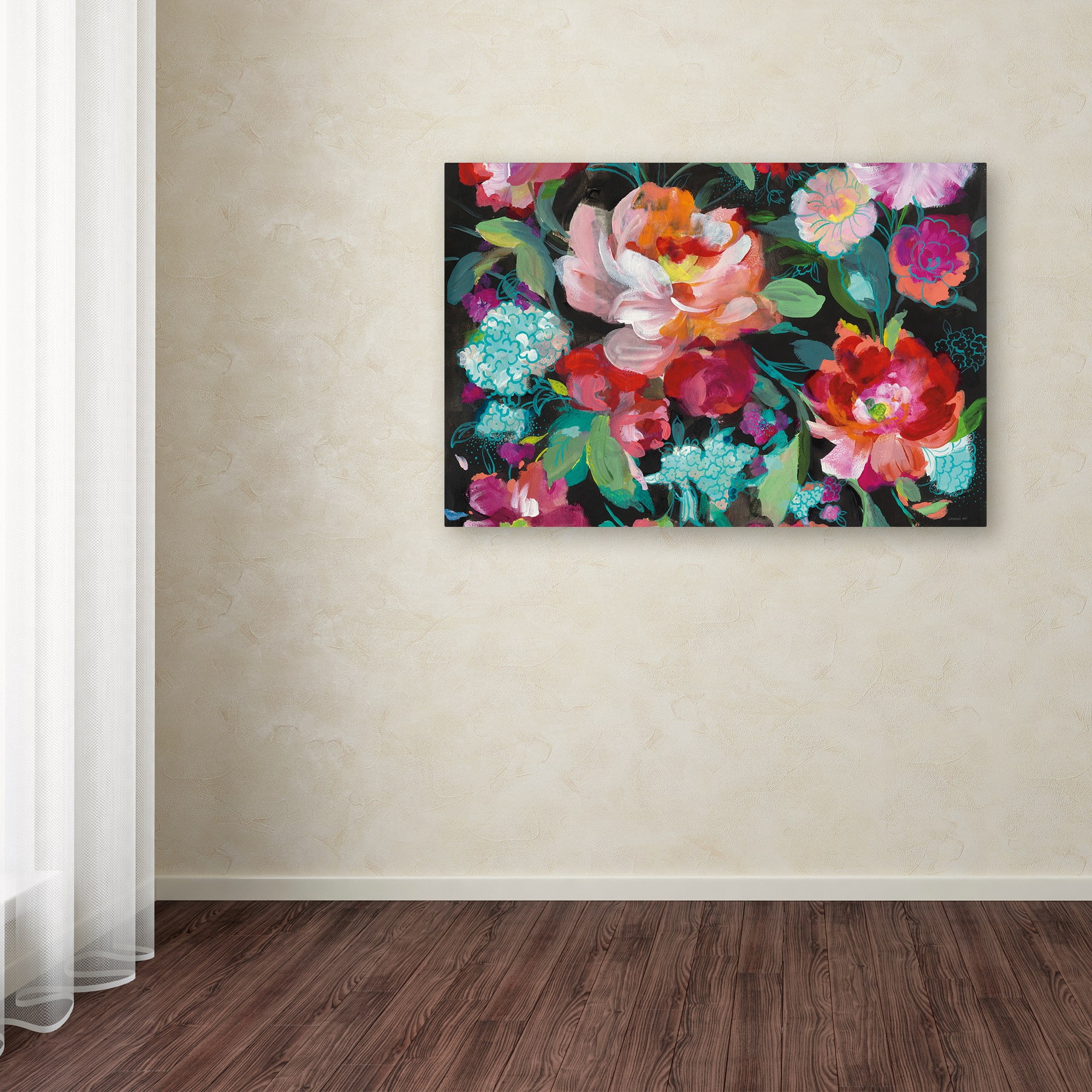 Trademark Fine Art 'Bright Floral Medley Crop' Canvas Art by Danhui Nai