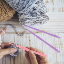 WHAMVOX 12pcs Plastic Crochet Needles Colorful ABS Crochet Hooks DIY Craft Yarn Weaving Tools Large Crochet Hook for Yarn Weaving Knitting