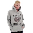thumbnail image 4 of Pizza Piece Of Heart Valentines Day Hoodie Sweatshirt Women Brisco Brands S, 4 of 6