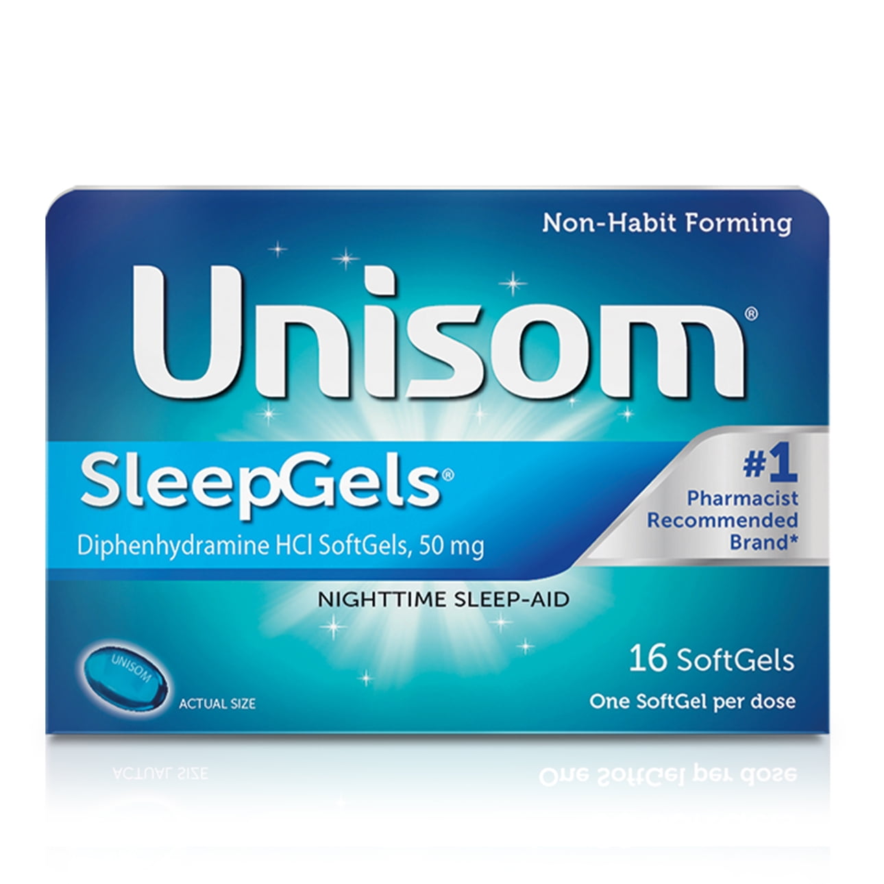Unisom SleepGels SoftGels (16 Ct), Sleep-Aid, Diphenhydramine HCI