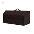 thumbnail image 2 of relayinert Organisateur de Coffre de Voiture Pratique et Durable pour Divers Véhicules et Rangement de Coffre de Voiture Extérieur Lignes Noires Rouges L, 2 of 3