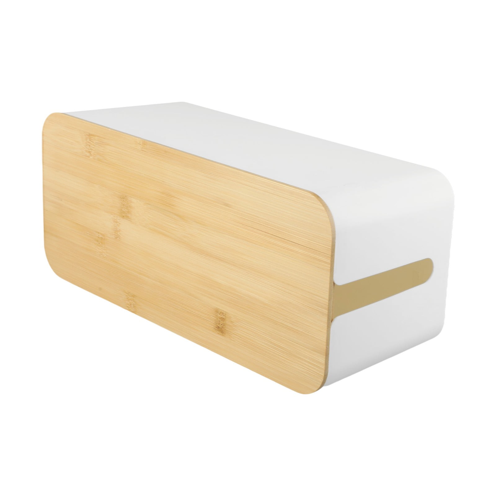 Cable Boxes,Large Cable Organiser Box with Wooden Lid for Cables Management Box B