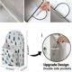 thumbnail image 5 of Liangnv 2 Paquetes Bolsa De Almacenamiento para Colgar En La Pared, Cesta Organizadora De Escritorio Cesta De Almacenamiento Colgante De Lino De Algodón con Ganchos Gratuitos Ideal para Cocina, D, 5 of 5