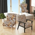 thumbnail image 2 of Designart "Leopard Fur Safari II" Upholstered Mid-Century Accent Chair - Arm Chair, 2 of 5