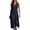 Navy, variant on Lovzfmll Women's Maxi Dress, V-Neck Sleeveless with Pocket, Casual Shift Dress Light Blue, S