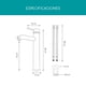 thumbnail image 3 of Llave Mezcladora Grifo Monocomando Alto para Lavabo Brucke Línea Bastei – Acero Inoxidable con Acabado Cromado, 3 of 9